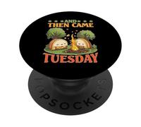 And Then Came Tuesday Chistes de comida que anhelan taco PopSockets PopGrip Adhesivo