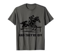 And They’re Off Fast Gallop Horse Racing Scene Camiseta