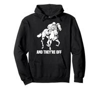 and They're Off, Horse Racing, Thoroughbred Racing Sudadera con Capucha