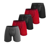 AND1 Calzoncillos tipo bóxer deportivos, paquete de 5 unidades, ropa interior para hombre, calzoncillos retro, calzoncillos tipo bóxer, ropa interior deportiva, pantalones retro con pierna regular o