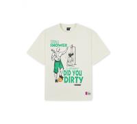 AND1 Camiseta 'Did You Dirty Trash Talk' beige / verde / negro L beige / verde / negro
