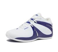 AND1 Rise - Tenis de baloncesto para hombre, para interiores o exteriores, calle o cancha, tallas 7 a 15, White/Navy Blue, 8.5 Women/7 Men