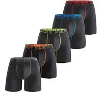 AND1 Bóxer Hombre Pack de 5 Algodon Calzoncillos Multicolor Ropa Interior Basic Underwear Deporte (5 Pack,M)