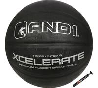 AND1 Xcelerate Baloncesto de goma: Reglamento oficial Tamao 7 (29,5 pulgadas) - Streetball de construccin de canal profundo hecho para juegos d