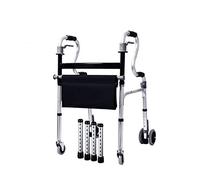 Andadera caminadora, Andador con Ruedas de Altura Ajustable Andador Estándar Ligero Plegable Compacto de Un Botón para Personas Mayores, Capacidad de Peso de 396 lbs. (Color : C)