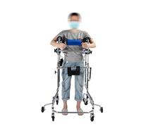 Andadera para Adulto con Asiento, Andador de pie de altura ajustable, Andador de rehabilitación para hemiplejia, Antirretroceso, Entrenamiento de miembros inferiores, Andador de ayuda para discapacita