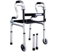 Andador Ajustable Un Plegable con Ruedas con Apoyabrazos Adecuado para Personas con Movilidad Reducida Pequeño Regalo