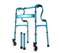Andador ancho para personas mayores, adultos mayores, caminantes para escaleras, interiores y exteriores, ajustable, ligero, portátil, plegable, ayuda de movilidad para discapacitados con asiento y