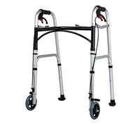 Andador, Andador Andador Andador de Viaje Plegable para Personas Mayores, con Ruedas Andador Compacto Altura Ajustable con Freno de Mano Marco para Caminar de Aluminio It's so kind of you