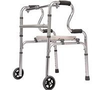 Andador Andador con Andador Andador Muletas de Cuatro Patas de aleación de Aluminio Ayuda para Caminar para Ancianos discapacitados Andador Adecuado para Viajes de Ancianos