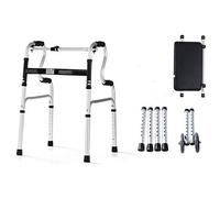 Andador, Andador con Andador Plegable y liviano de Aluminio con Asiento Acolchado Movilidad Ruedas de 6 Pulgadas, Plateado Es tan amable de Usted (2)