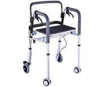 Andador andador con ruedas, ayuda para caminar para discapacitados, ayuda para caminar, equipo de rehabilitación, plegable ligero, altura ajustable, regalo pequeño