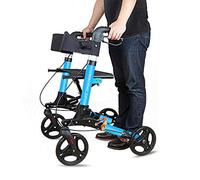 Andador, Andador de Aluminio para Personas Mayores, Marco para Caminar, Ligero, Plegable, Ayudas para Discapacitados con Asiento, 4 Ruedas Es muy Amable de tu Parte Considerado