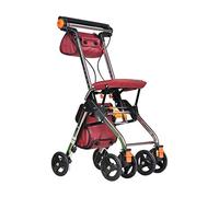 Andador, andador de conducción, andadores portátiles plegables de 4 ruedas, sistema de frenado doble para andador con ruedas médicas, utilizado para personas mayores que caminan little surprise