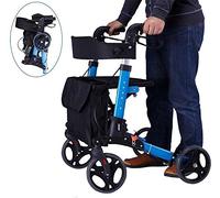 Andador, andador de viaje ligero con ruedas de aluminio, plegable en 3 direcciones, ideal para el maletero del automóvil, viajes y vuelos, altura ajustable It's so kind of you