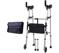 Andador, Andador De Viaje Ligero Con Soporte Para La Rodilla, Ayuda De Ultra Movilidad En Las Cuatro Ruedas, Marco Para Andar Con Ruedas Médicas De Conducción De Altura Ajustable, El Regalo Más