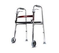 Andador, Andador Floding Andador de Aluminio con Asiento y 2 Rodillos Andador portátil para Ancianos Obesidad Ajuste del Marco para Caminar para Adultos Ligero Interesante