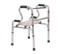 Andador Andador Movilidad Andador Soporte para Caminar Asistido en el Hogar, Altura Ajustable 6, Plegable, Carga Máxima 360 Lbs