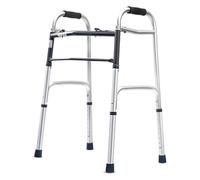 Andador, Andador Plegable, Andador Ligero, Andador for subir y bajar escaleras, ligero, de aluminio, ajustable, ayuda for caminar, bastón retráctil de cuatro puntas