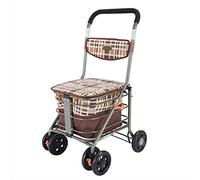 Andador, andador plegable con asiento y respaldo, freno de pie, para ancianos, estrella de luz