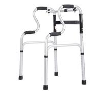 Andador Andador plegable con asistencia for estar de pie, resistente, ayuda for caminar, movilidad, barandilla de seguridad for inodoro, altura ajustable for adultos mayores(Aluminum alloy)