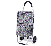 Andador, andador plegable con ruedas dobles, bolsa de almacenamiento desmontable, bolsa Oxford impermeable utilizada por personas mayores cuando van de compras It's so kind of you