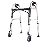 Andador Andador Plegable De 2 Ruedas para Personas Mayores, Andador para Personas Mayores, Ajustable, Ligero, Portátil, para Interiores Y Exteriores, para Adultos, para Escaleras, Ayuda A La Movilida