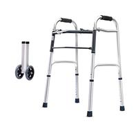 Andador, Andador Plegable Soporte con Ruedas Delanteras - Ajustable, portátil, Ligero, Compacto Ayuda de Movilidad Médica para Ancianos Caminando para discapacitados, Marco de aleación de Aluminio