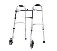 Andador, andador plegable, soporte con ruedas delanteras, marco para caminar bariátrico para personas mayores, andadores para adultos mayores para interiores y exteriores, ajustable, ligero, portátil,