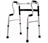 Andador asistido para personas mayores, plegable, ligero, de altura ajustable, marco móvil, elevador de soporte de rehabilitación de cuatro patas vertical médico de aluminio