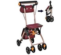 Andador, ayudando a los ancianos Carro Andador con ruedas plegable, liviano y portátil Andadores y andadores estándar Es muy amable de su parte