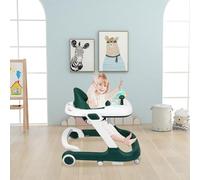 Andador Babywalker 3 en 1 - Carro de despertar y caminar con función basculante con ruedas, música, color verde