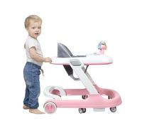 Andador Babywalker 3en 1 - Carro de despertar y caminar con función basculante con ruedas, música, color rosa