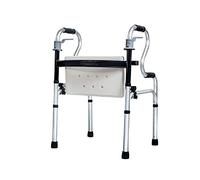 Andador bariátrico ligero para adultos | Andador plegable con asiento para personas mayores | Ayuda para la movilidad para discapacitados Altura ajustable El doble de comodidad
