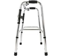 Andador compacto para ancianos, ayuda de movilidad, multifunción, altura ajustable, plegable, ayuda para caminar asistida, estrella de luz