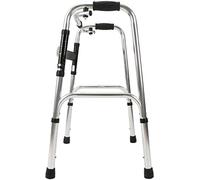 Andador compacto para ancianos, ayuda de movilidad, multifunción, altura ajustable, plegable, ayuda para caminar asistida, estrella de luz