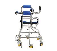 Andador con Andador Andador de 6 Ruedas con Asiento Marco de Pie para Entrenamiento de Rehabilitación Marco de Pie para Adultos Marco de Pie Antivuelco de Seis Ruedas de Acero Inoxidable El Doble de C