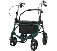 Andador con Andador Andador para Personas Mayores Andador con Andador Andador Plegable con Rueda y Asiento Acolchado Frenos Bloqueables con Carro para Compras Anhelar