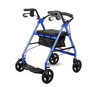 Andador con Andador con Asiento Andador con Ruedas Plegable de Aluminio con Ruedas Ayudas de Movilidad Plegables para Personas Mayores Pasamanos Ajustable de 8 Niveles Interesante