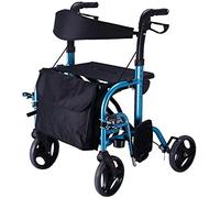 Andador Con Andador Con Asiento, Carrito De Compras Plegable, Aleación De Aluminio De Calidad Liviana Y Resistente
