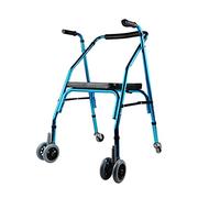 Andador con Andador de pie Ayuda para Caminar con Movilidad rodante Alta con Almohadilla para reposabrazos y Ruedas Andador con manija para Ponerse de pie Adecuado para Personas Mayores paralizadas c