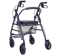Andador con andador, estructura para caminar, ayuda, carrito de compras de movilidad ligero, plegable con asiento y cesta, interesante