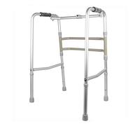 Andador con andador ligero, portátil y plegable, de 2,5 kg, ayuda para marco, bastón de cuatro patas, marco de inodoro de pie para adultos mayores discapacitados | Altura ajustable 78-91 cm, muletas
