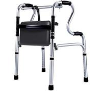 Andador con Andador Multifunción con Asiento y Rueda, Marco de Soporte de Seguridad para Inodoro de baño, Caminata asistida para Ancianos