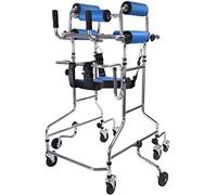 Andador Con Andador Para Adultos, Andador Vertical, Ayudas Para Caminar De Altura Y Ancho Ajustables Para Trabajo Pesado Con 8 Ruedas Universales, Cojín De Asiento, Respaldo, Reposabrazos