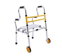 Andador Con Andador Para Personas Mayores Con Ruedas Y Asiento, Ayuda De Movilidad Ligera Y Plegable, Capacidad De Carga De Altura Ajustable 190 Kg