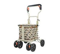 Andador Con Andador Plegable Andador Con Ruedas Plegable 4 Ruedas Carrito De Compras Carritos Bolsa De Almacenamiento Con Asiento Frenos Bloqueables Andador Con Andador Portátil Plegable 4 Ruedas Con