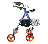Andador Con Andador Plegable Movilidad Ayudas Para Caminar Plegable, Andador Con Andador Con Asiento, Andador Con Ruedas De 4 Ruedas Sistema De Freno Doble, Utilizado Para Personas Mayores Que Camina