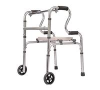 Andador con andador vertical, plegable, resistente, para caminar, silla de transporte ligera y plegable, adecuada para personas con movilidad limitada y personas mayores con discapacidad