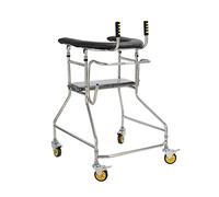 Andador con Ayuda para Caminar, Andador Vertical con Ruedas para Personas Mayores de rehabilitación Marco de barandilla de aleación de Aluminio Andador portátil con muleta de Altura Ajustable